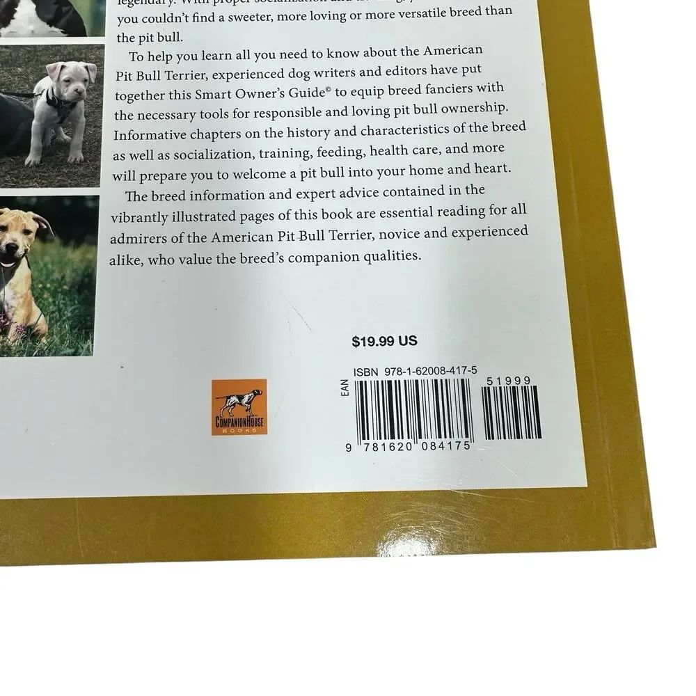 American Pit Bull Terrier A Smart Owners Guide 2022 Kennel Club Books Dog Photos